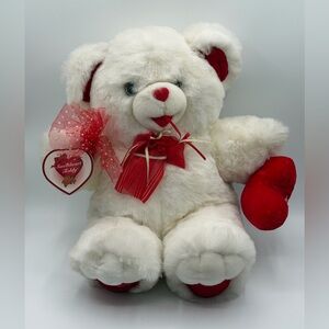 Brand New Sweetheart White and Red Teddy Bear with Heart